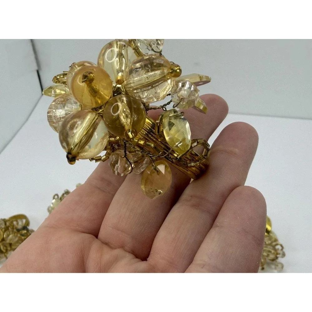 Beaded Gold Tone Metal Napkin Rings Set Of 12 Table Home Decor